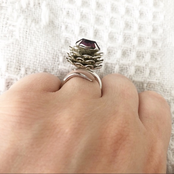 1970’s retro dress ring by Sarah Cox - Picture 2 of 5